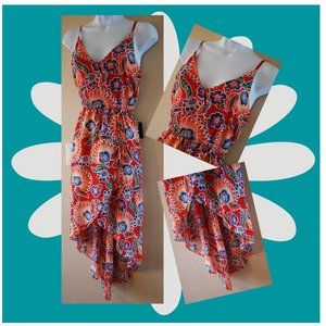 HIGH LOW LADIES FLOWING SUMMER DRESS